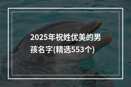 2025年祝姓优美的男孩名字(精选553个)