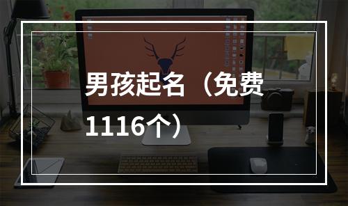 男孩起名（免费1116个）