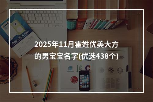 2025年11月霍姓优美大方的男宝宝名字(优选438个)