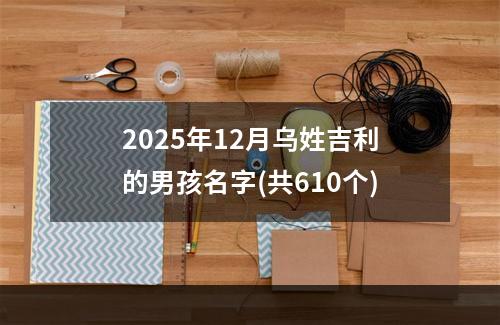 2025年12月乌姓吉利的男孩名字(共610个)