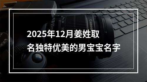 2025年12月姜姓取名独特优美的男宝宝名字