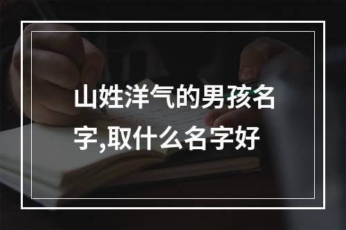 山姓洋气的男孩名字,取什么名字好