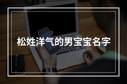松姓洋气的男宝宝名字