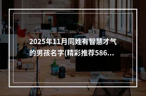 2025年11月同姓有智慧才气的男孩名字(精彩推荐586个)