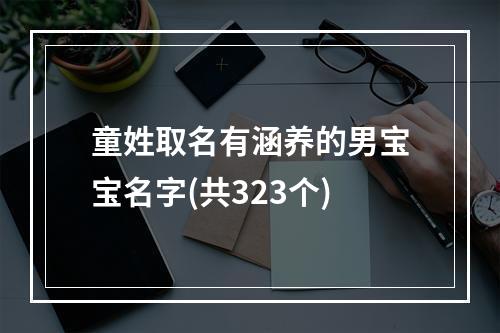 童姓取名有涵养的男宝宝名字(共323个)