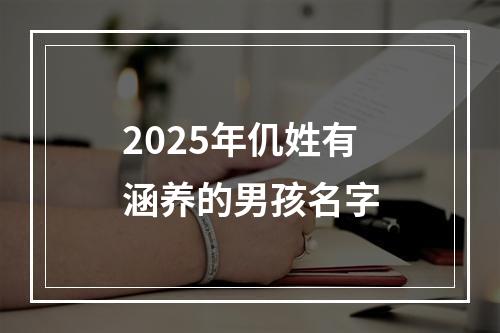 2025年仉姓有涵养的男孩名字