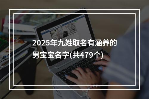 2025年九姓取名有涵养的男宝宝名字(共479个)