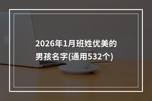 2026年1月班姓优美的男孩名字(通用532个)