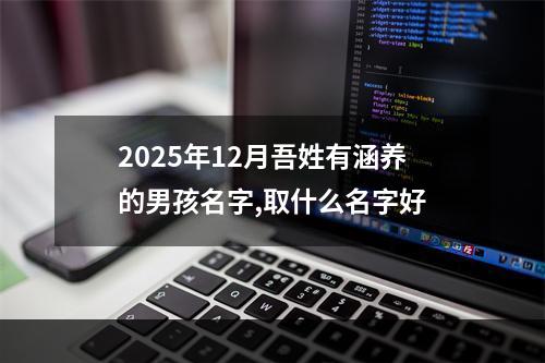 2025年12月吾姓有涵养的男孩名字,取什么名字好