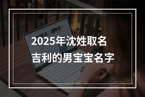 2025年沈姓取名吉利的男宝宝名字