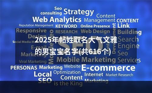 2025年帖姓取名大气文雅的男宝宝名字(共616个)