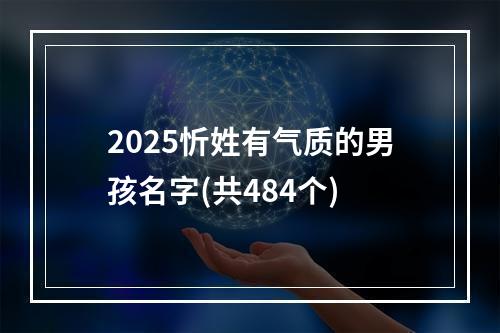 2025忻姓有气质的男孩名字(共484个)