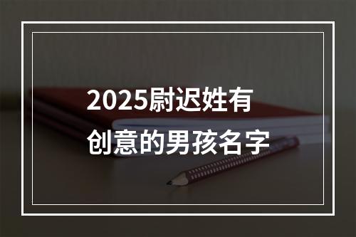 2025尉迟姓有创意的男孩名字