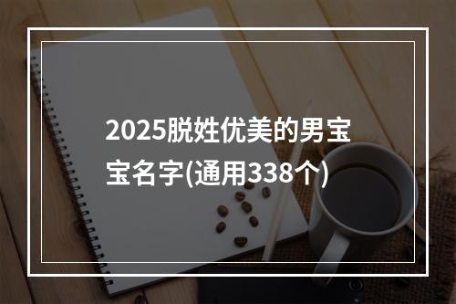 2025脱姓优美的男宝宝名字(通用338个)