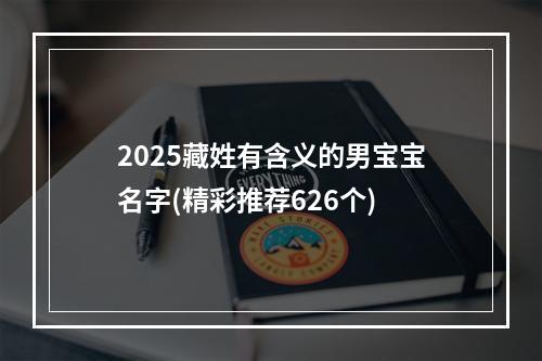 2025藏姓有含义的男宝宝名字(精彩推荐626个)