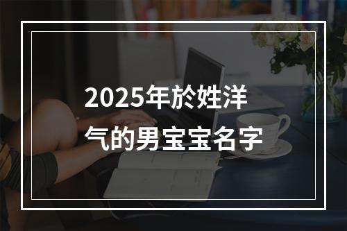 2025年於姓洋气的男宝宝名字