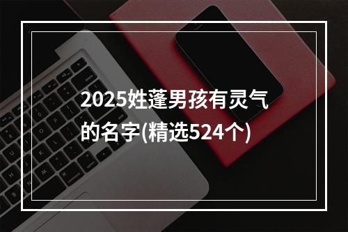 2025姓蓬男孩有灵气的名字(精选524个)
