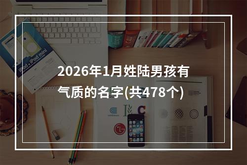 2026年1月姓陆男孩有气质的名字(共478个)