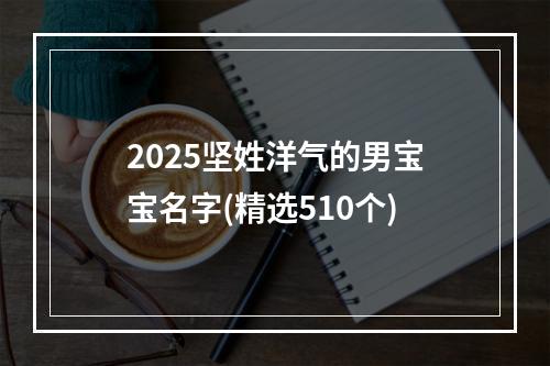 2025坚姓洋气的男宝宝名字(精选510个)