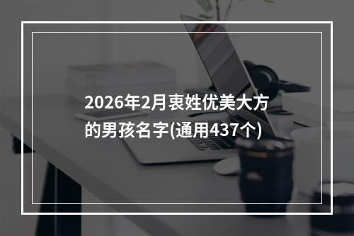 2026年2月衷姓优美大方的男孩名字(通用437个)