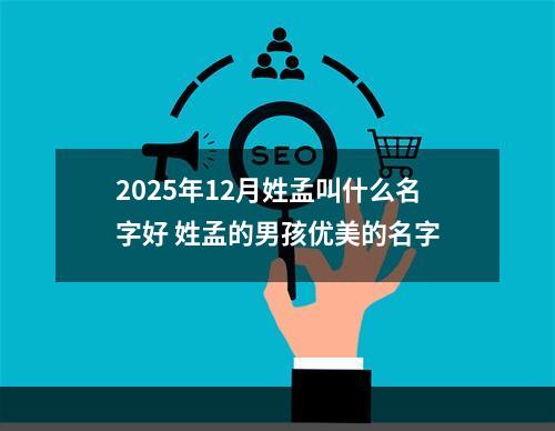 2025年12月姓孟叫什么名字好 姓孟的男孩优美的名字