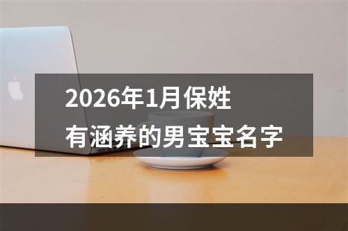 2026年1月保姓有涵养的男宝宝名字