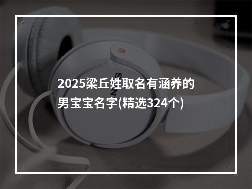 2025梁丘姓取名有涵养的男宝宝名字(精选324个)