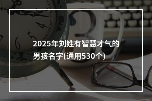 2025年刘姓有智慧才气的男孩名字(通用530个)