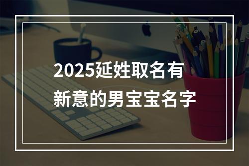 2025延姓取名有新意的男宝宝名字