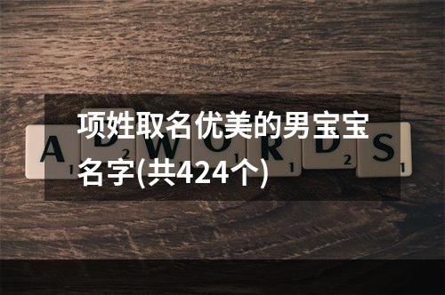 项姓取名优美的男宝宝名字(共424个)