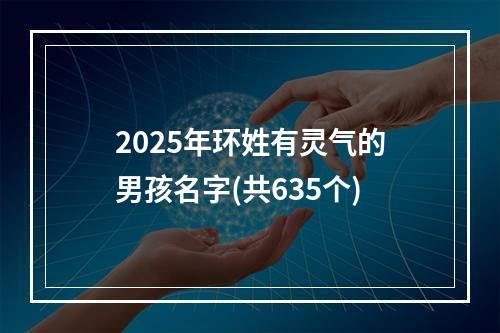 2025年环姓有灵气的男孩名字(共635个)