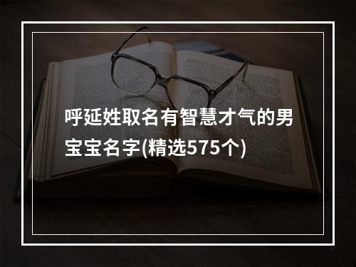 呼延姓取名有智慧才气的男宝宝名字(精选575个)