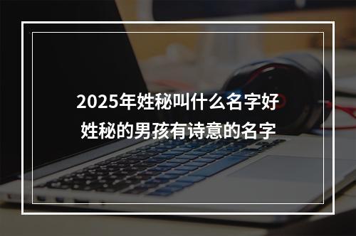 2025年姓秘叫什么名字好 姓秘的男孩有诗意的名字