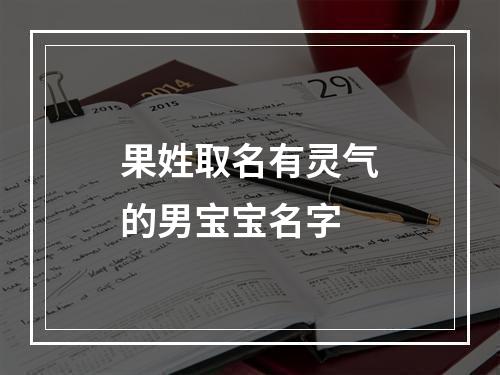 果姓取名有灵气的男宝宝名字