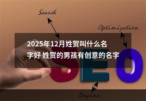 2025年12月姓贺叫什么名字好 姓贺的男孩有创意的名字