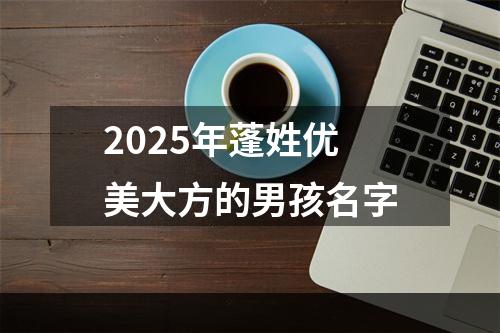 2025年蓬姓优美大方的男孩名字
