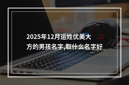 2025年12月运姓优美大方的男孩名字,取什么名字好