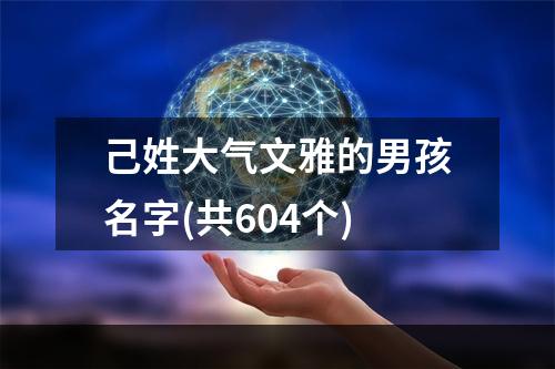 己姓大气文雅的男孩名字(共604个)