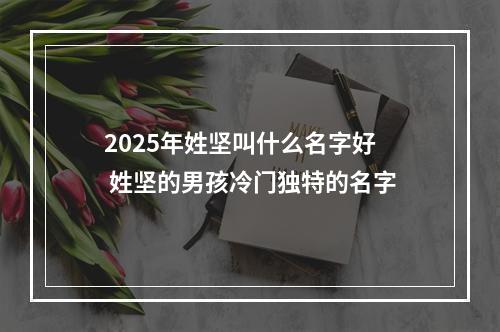 2025年姓坚叫什么名字好 姓坚的男孩冷门独特的名字