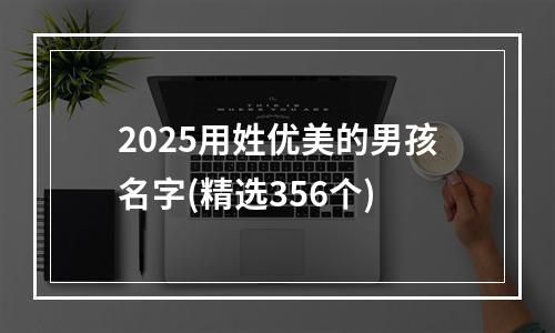 2025用姓优美的男孩名字(精选356个)