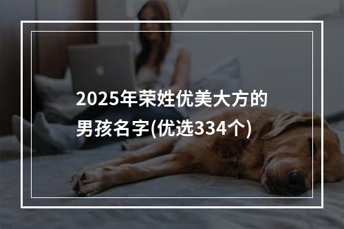 2025年荣姓优美大方的男孩名字(优选334个)