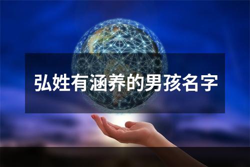 弘姓有涵养的男孩名字