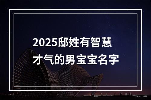 2025邸姓有智慧才气的男宝宝名字