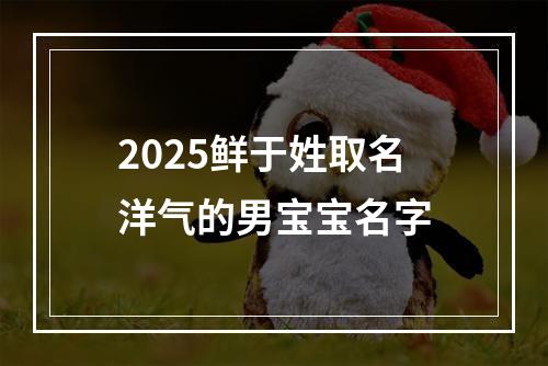 2025鲜于姓取名洋气的男宝宝名字