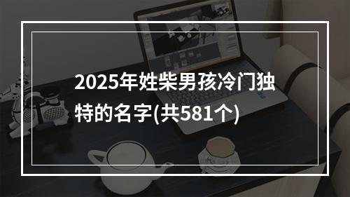 2025年姓柴男孩冷门独特的名字(共581个)