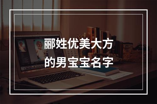 郦姓优美大方的男宝宝名字