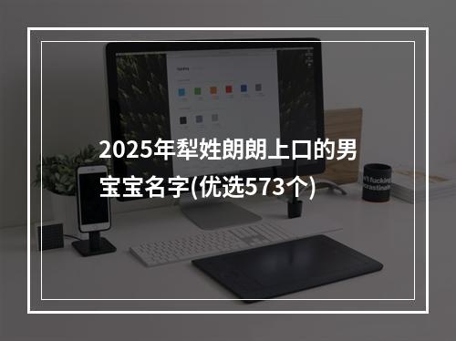 2025年犁姓朗朗上口的男宝宝名字(优选573个)