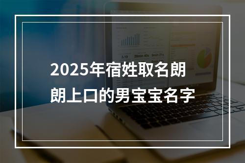2025年宿姓取名朗朗上口的男宝宝名字