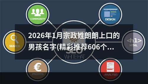 2026年1月宗政姓朗朗上口的男孩名字(精彩推荐606个)