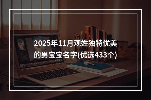 2025年11月观姓独特优美的男宝宝名字(优选433个)